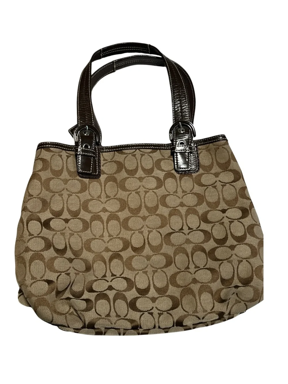 VTG 2012 COACH SoHo Signature Tote‎ With Dust Bag F17401